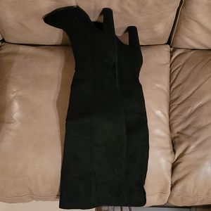 Black knee high boots